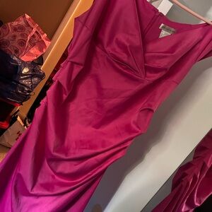 Newport News Fuchsia Sleeveless Dress